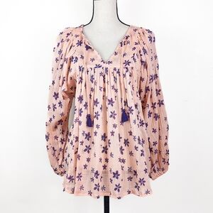 NWT Blue Boheme Marisa Blouse, Coral